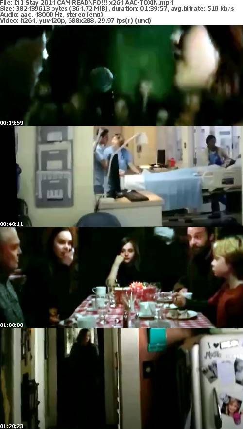 If I Stay 2014 CAM READNFO!!! x264 AAC-TOXiN If I Stay 2014 CAM READNFO!!! x264 AAC-TOXiN