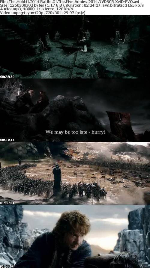 The Hobbit 2014 Battle Of The Five Armies 2014 DVDSCR XviD-EVO The Hobbit 2014 Battle Of The Five Armies 2014 DVDSCR XviD-EVO