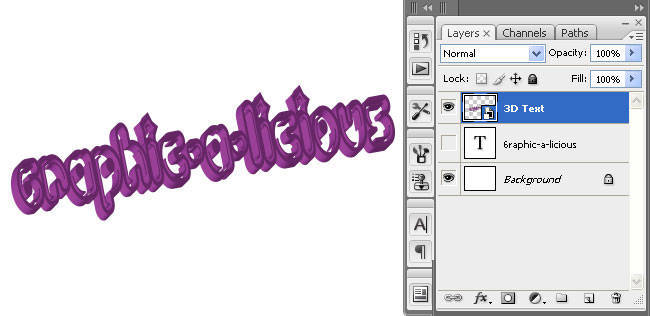 3D Text Effect with Adobe Illustrator CS3