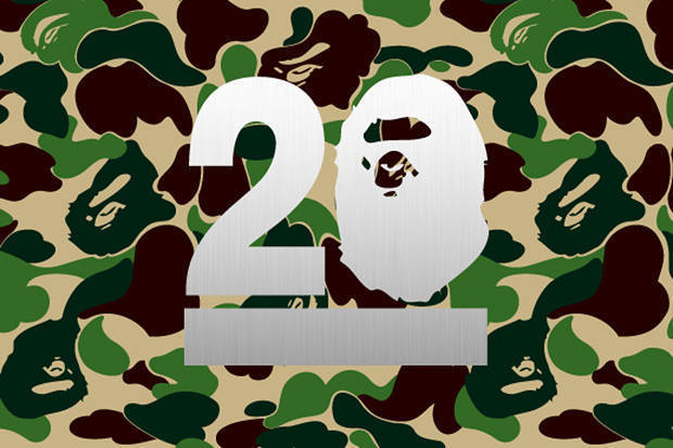 Pharrell’s ‘A Bathing Ape’ 20 Year Anniversary T-Shirt Design