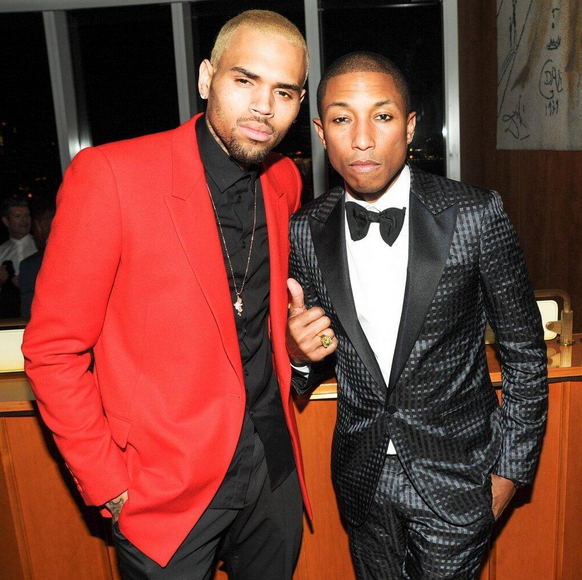 Chris Brown Gets Life Advice By Pharrell