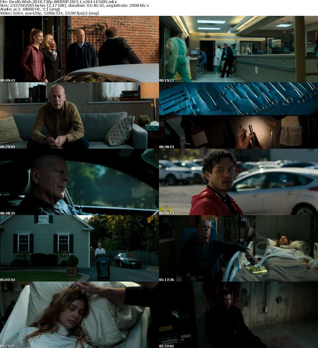 Death Wish 2018 720p WEBRiP DD5 1 x264-LEGi0N Death Wish 2018 720p WEBRiP DD5 1 x264-LEGi0N