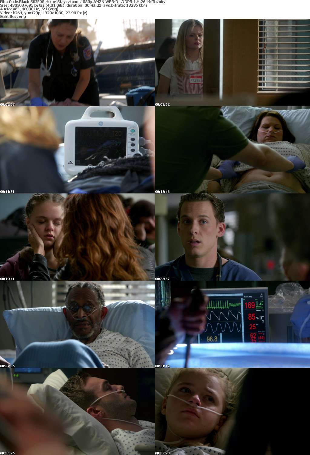 Code Black S03E08 Home Stays Home 1080p AMZN WEB-DL DDP5 1 H 264-NTb Code Black S03E08 Home Stays Home 1080p AMZN WEB-DL DDP5 1 H 264-NTb