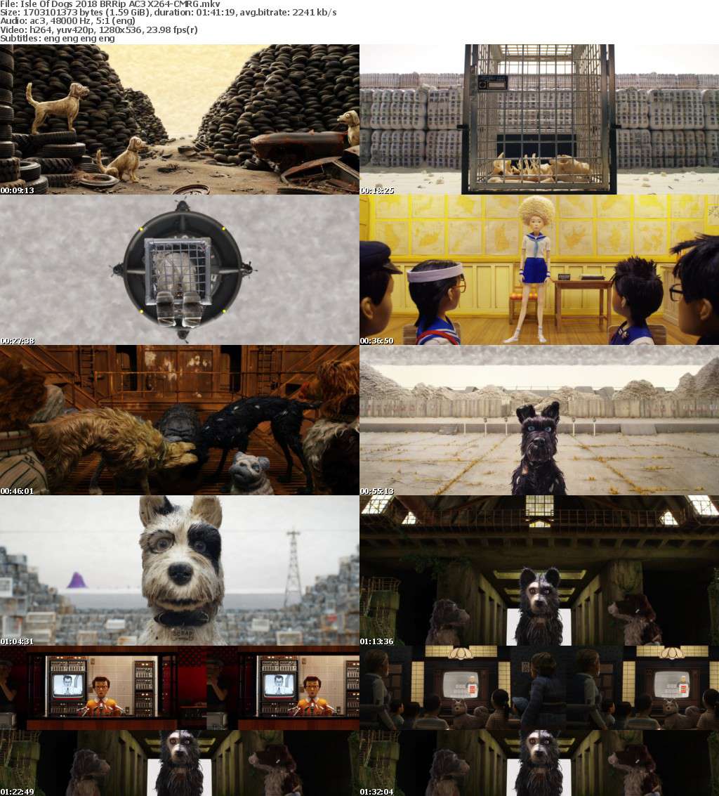 Isle Of Dogs (2018) BRRip AC3 X264-CMRG