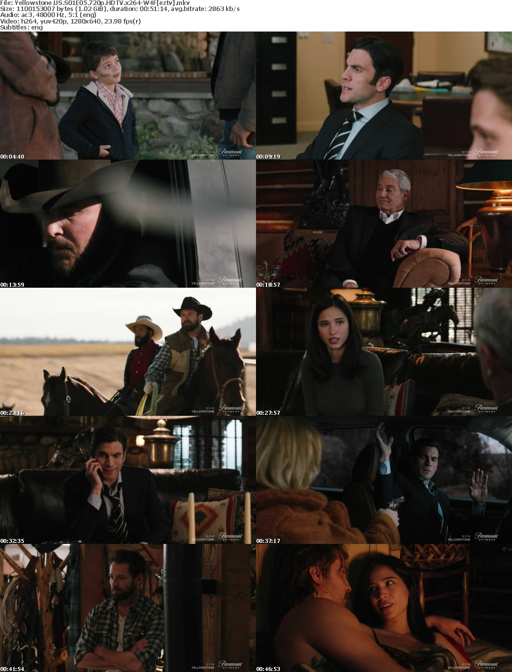 Yellowstone US S01E05 720p HDTV x264-W4F