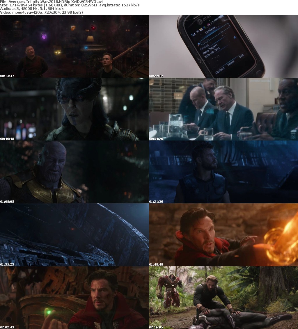 Avengers Infinity War (2018) HDRip XviD AC3-EVO