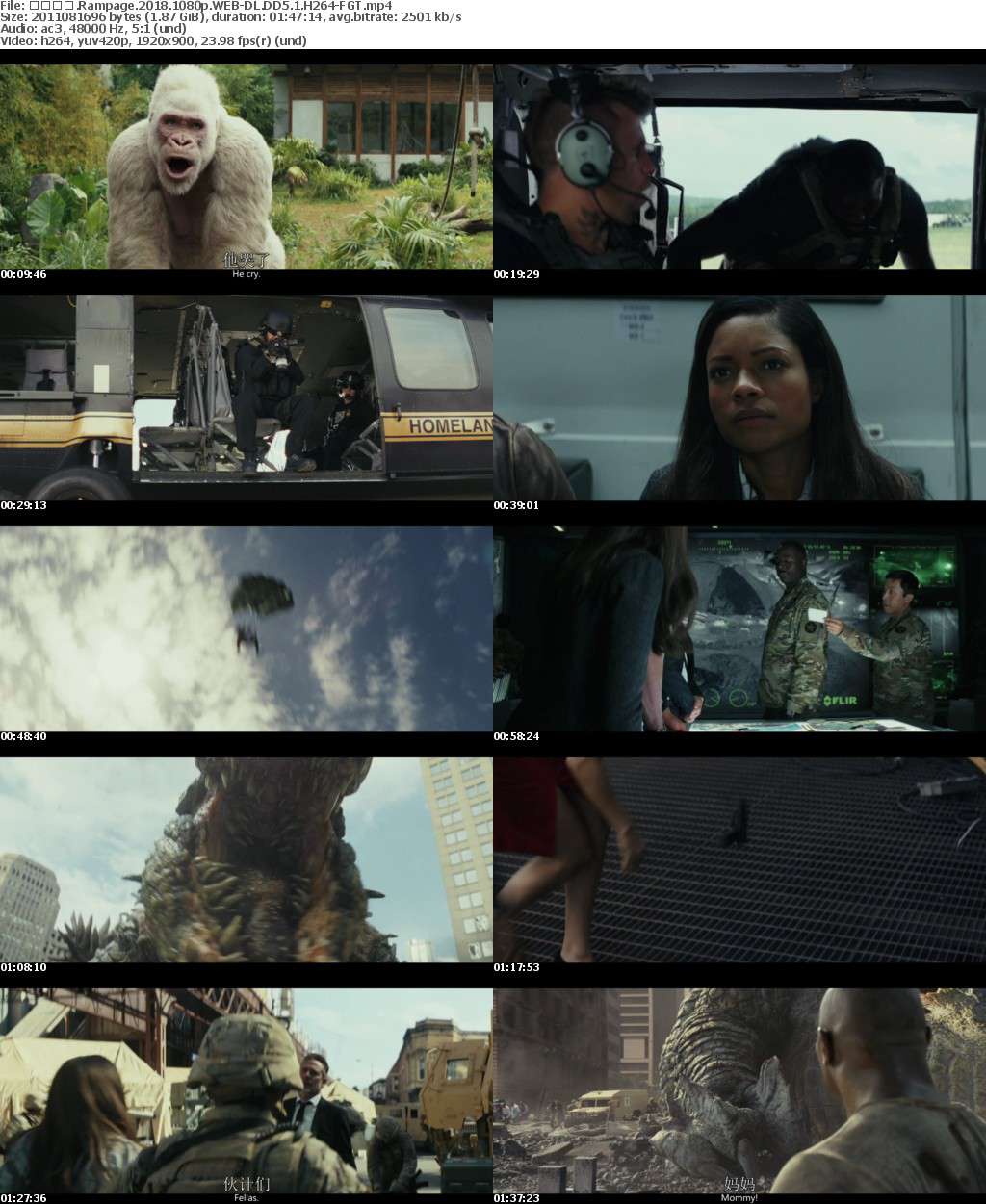 Rampage (2018) 1080p WEB-DL DD5.1 H264-FGT