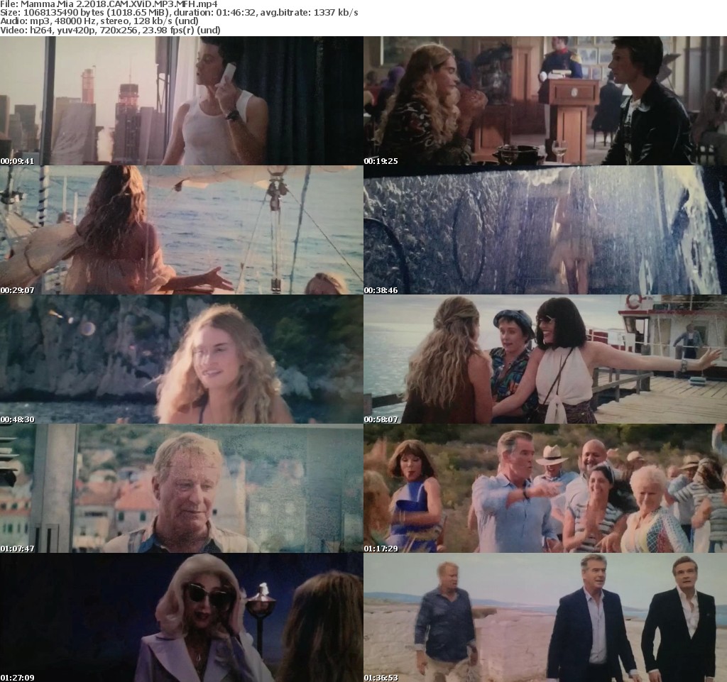 Mamma Mia 2 (2018) CAM XViD MP3 MFH