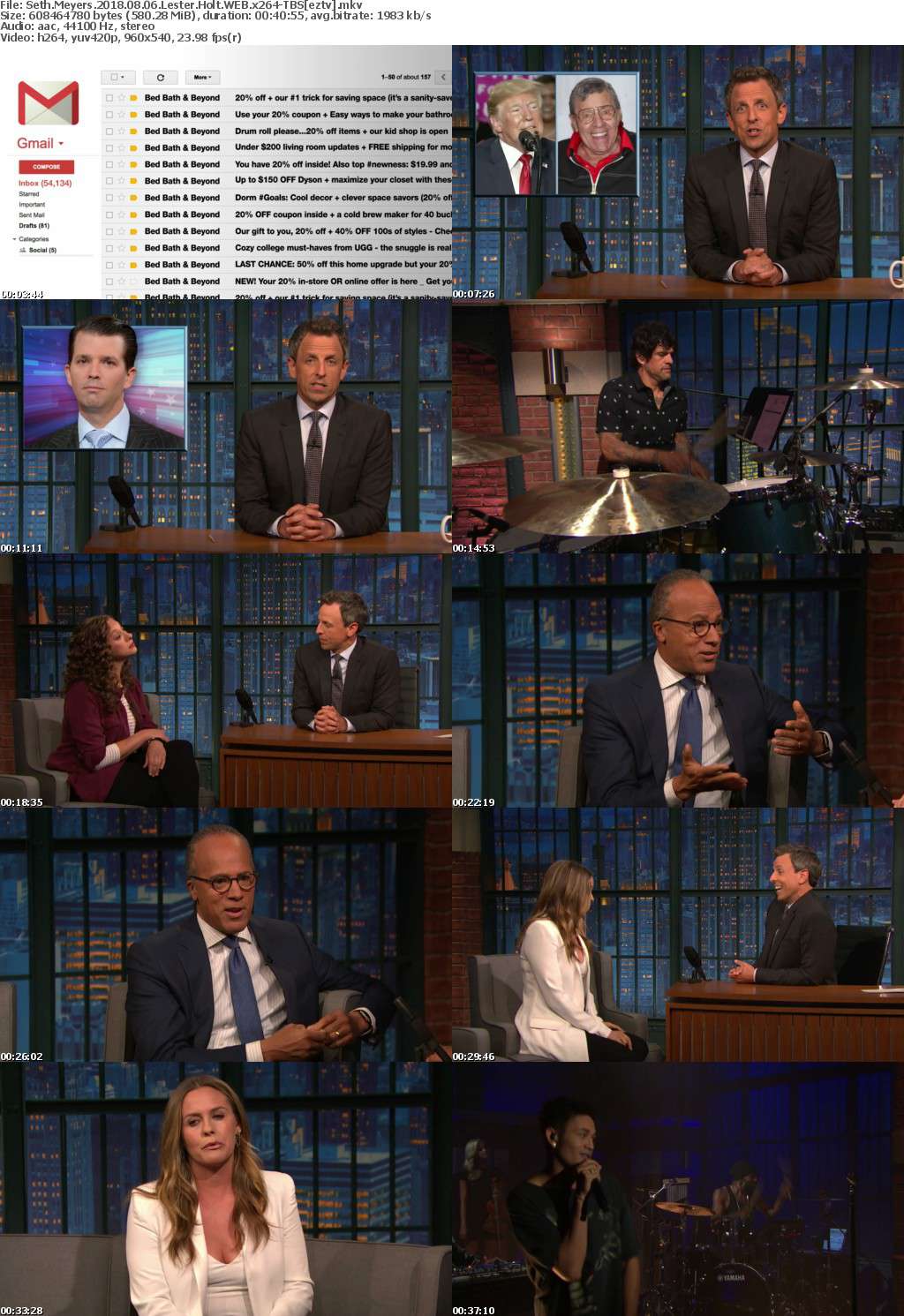 Seth Meyers (2018) 08 06 Lester Holt WEB x264-TBS