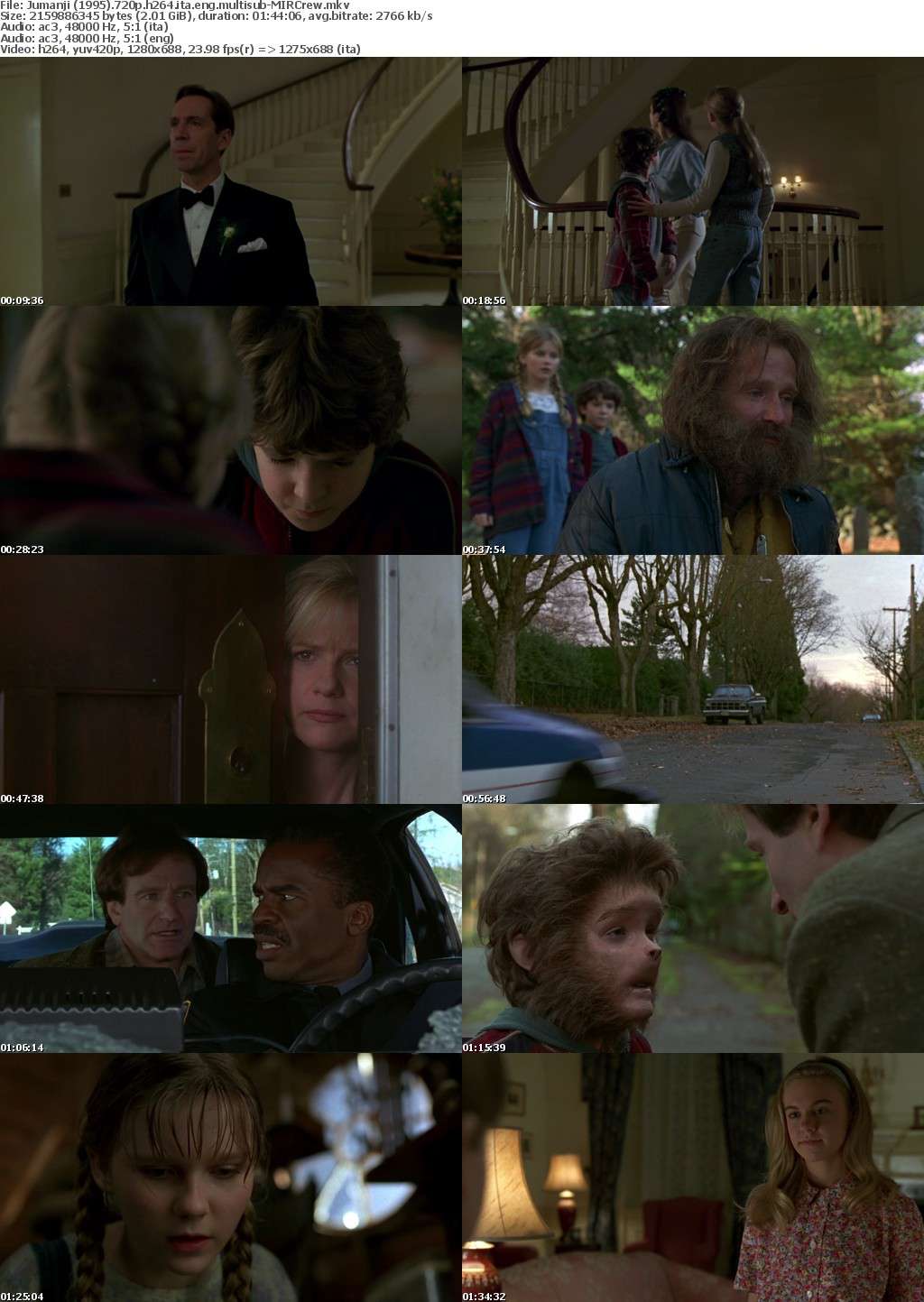 Jumanji (1995) 720p BluRay H264 italian english Ac3-5.1 multisub-MIRCrew