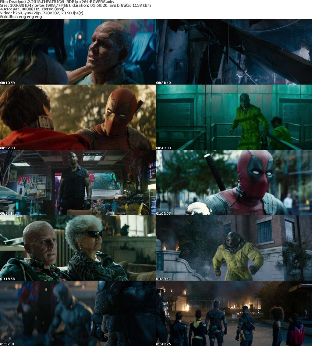 Deadpool 2 (2018) THEATRICAL BDRip x264-ROVERS