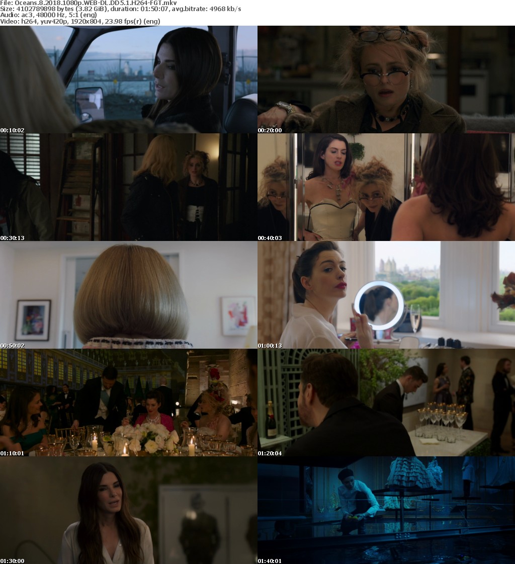 Oceans 8 (2018) 1080p WEB-DL DD5.1 H264-FGT