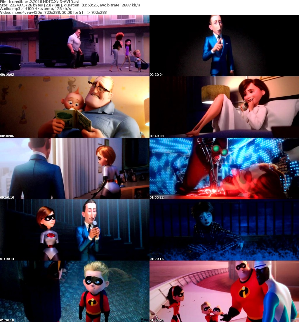 Incredibles 2 (2018) HDTC XviD-AVID