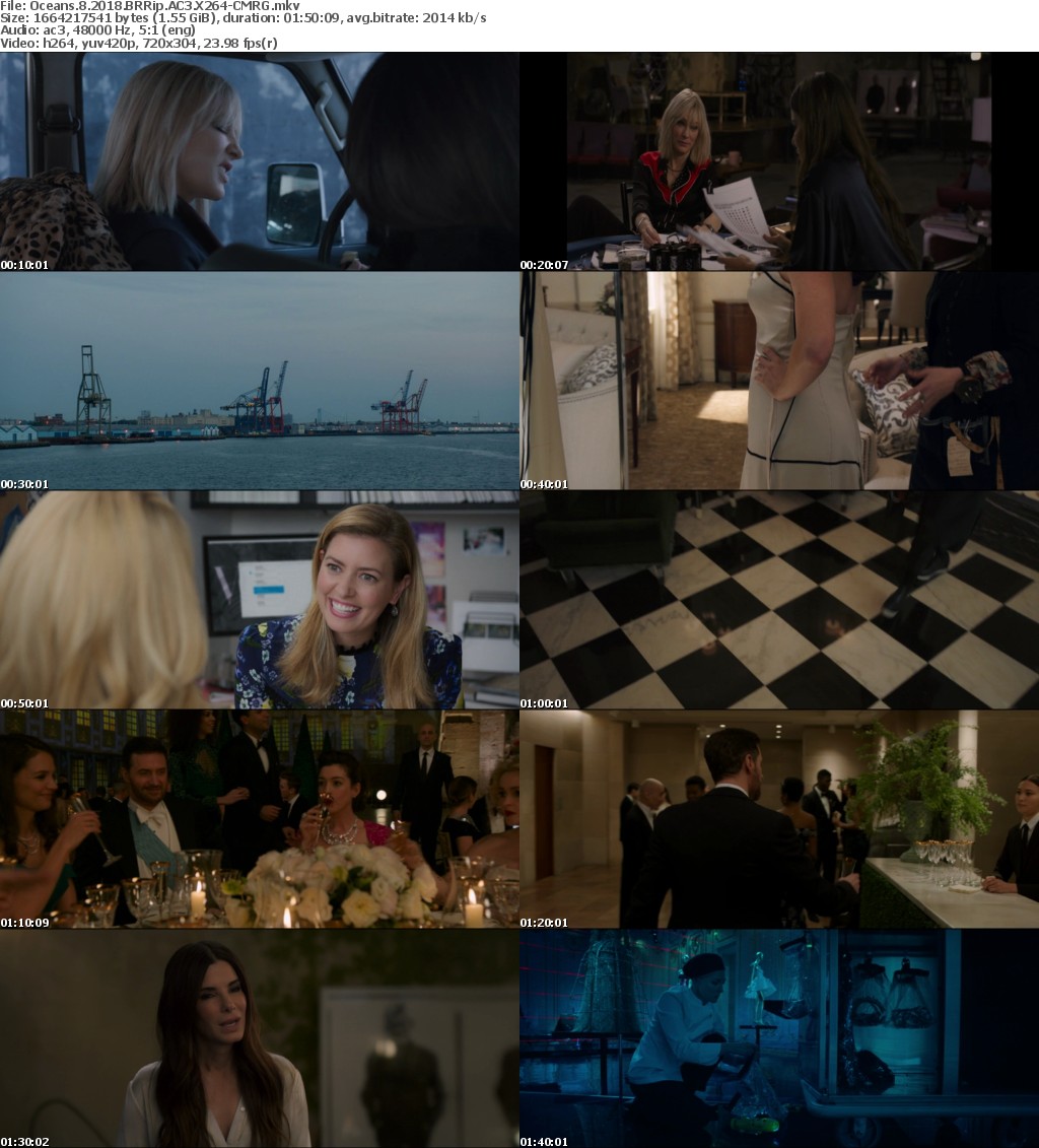 Oceans 8 (2018) BRRip AC3 X264-CMRG