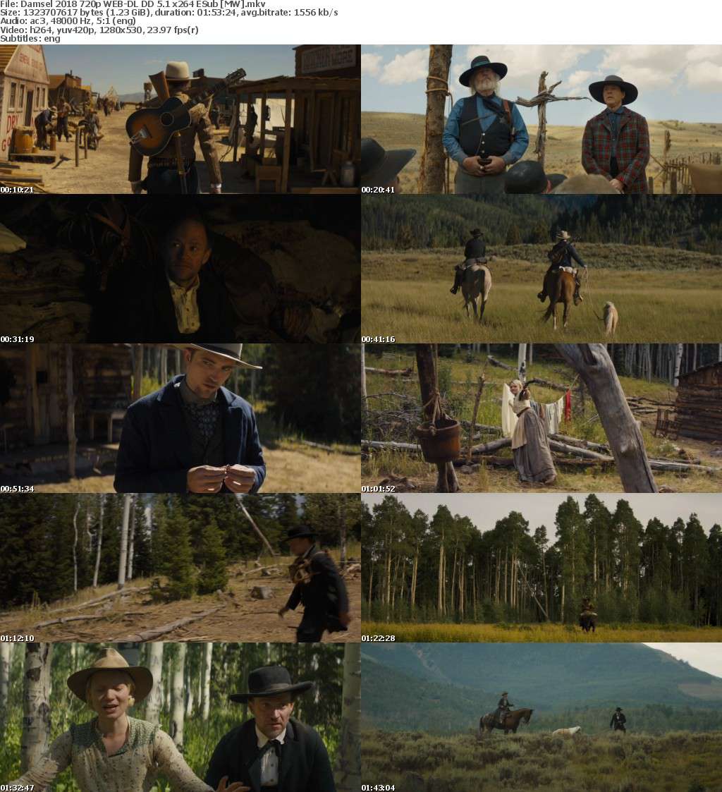 Damsel (2018) 720p WEB-DL DD 5.1 x264 ESub MW