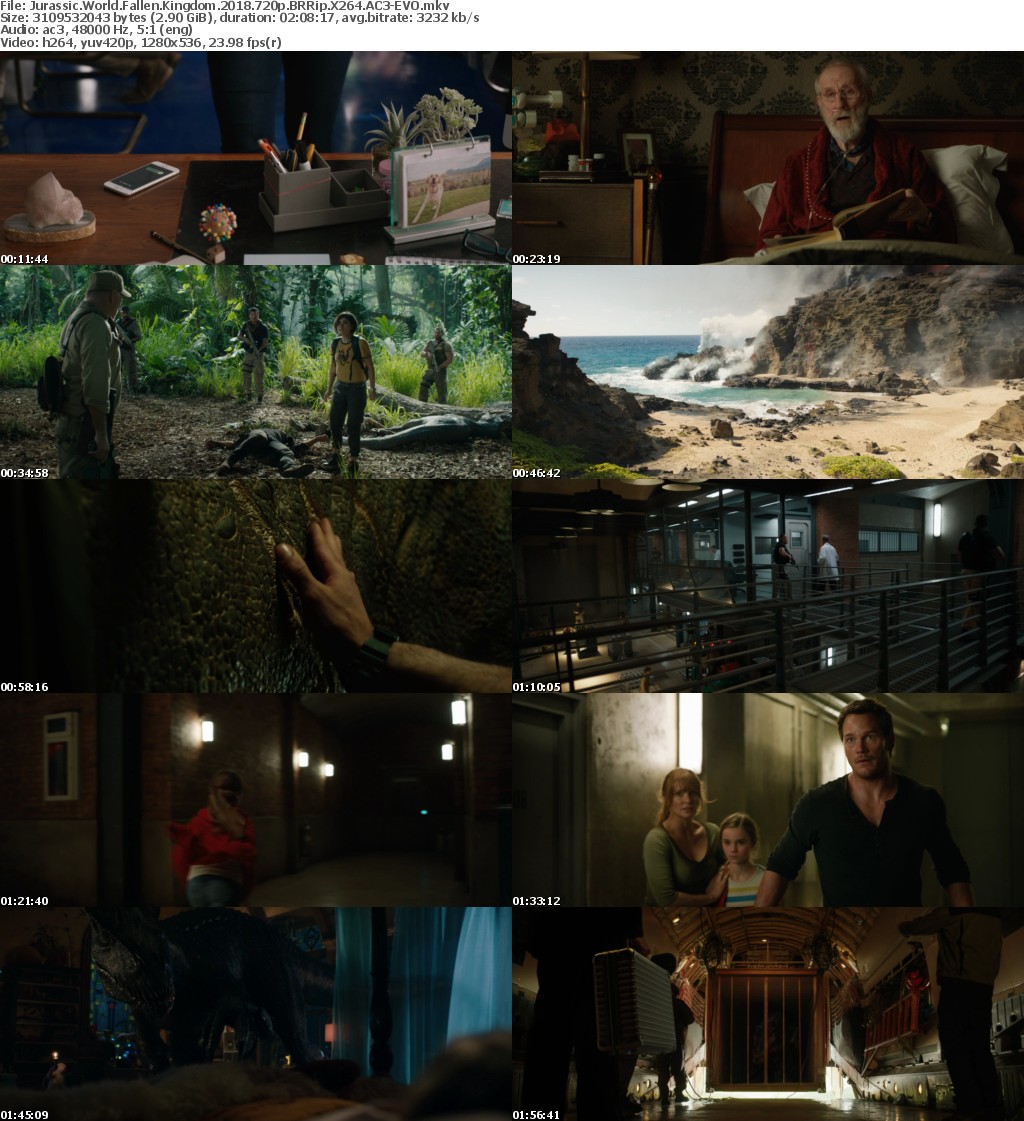 Jurassic World Fallen Kingdom (2018) 720p BRRip X264 AC3-EVO