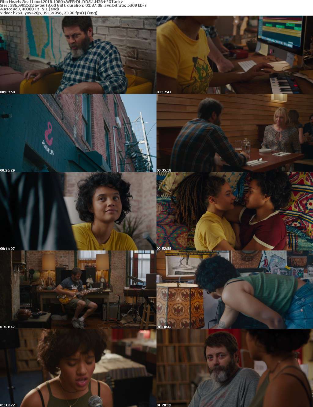 Hearts Beat Loud (2018) 1080p WEB-DL DD5.1 H264-FGT