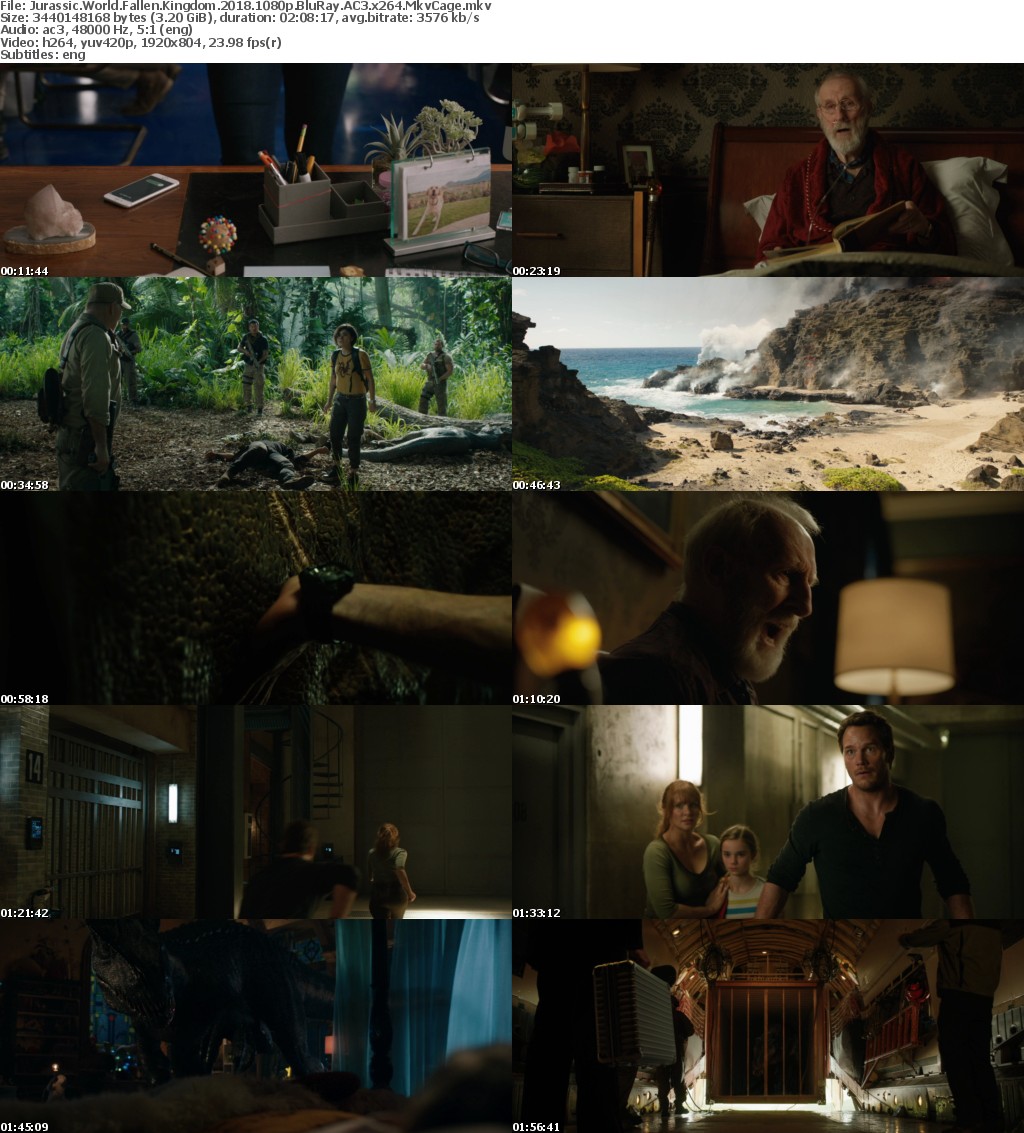 Jurassic World Fallen Kingdom 2018 1080p BluRay AC3 x264 MkvCage Jurassic World Fallen Kingdom 2018 1080p BluRay AC3 x264 MkvCage
