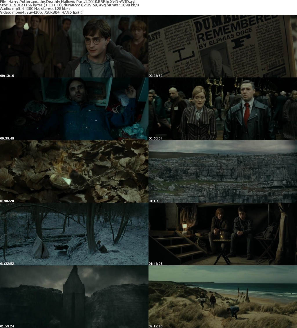 Harry Potter and the Deathly Hallows Part 1 (2010) BRRip XviD-AVID