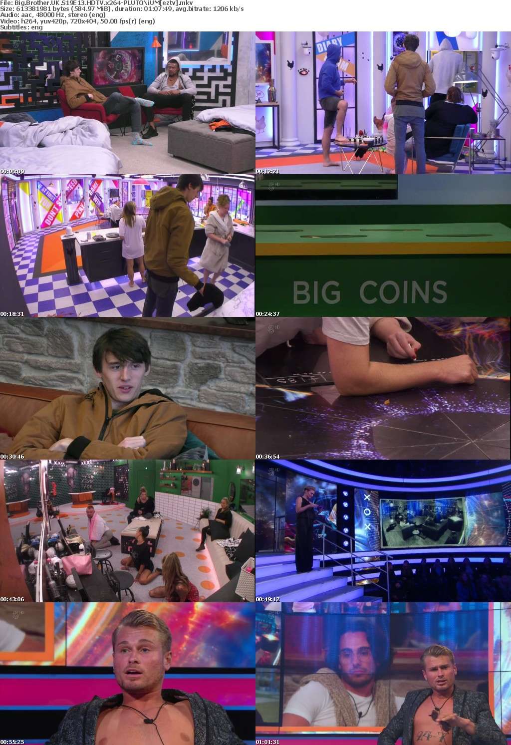 Big Brother UK S19E13 HDTV x264-PLUTONiUM