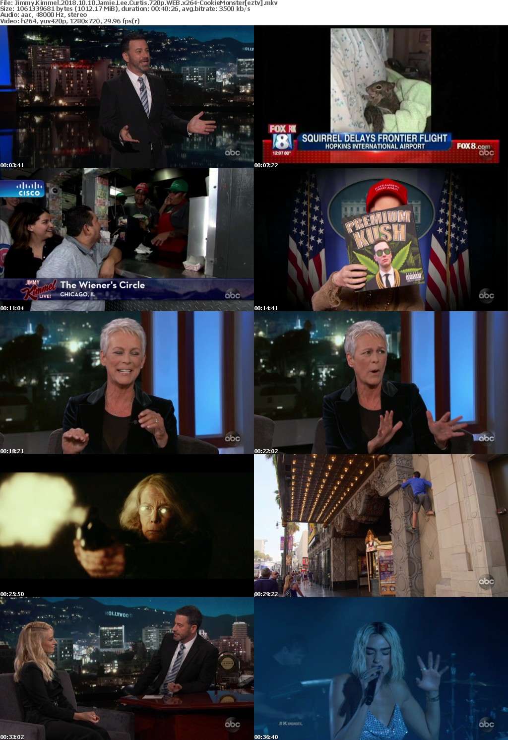 Jimmy Kimmel 2018 10 10 Jamie Lee Curtis 720p WEB x264-CookieMonster Jimmy Kimmel 2018 10 10 Jamie Lee Curtis 720p WEB x264-CookieMonster