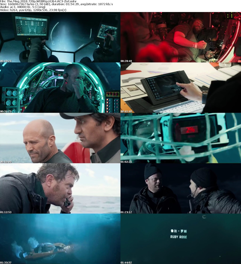 The Meg (2018) 720p WEBRip H264 AC3-Zist