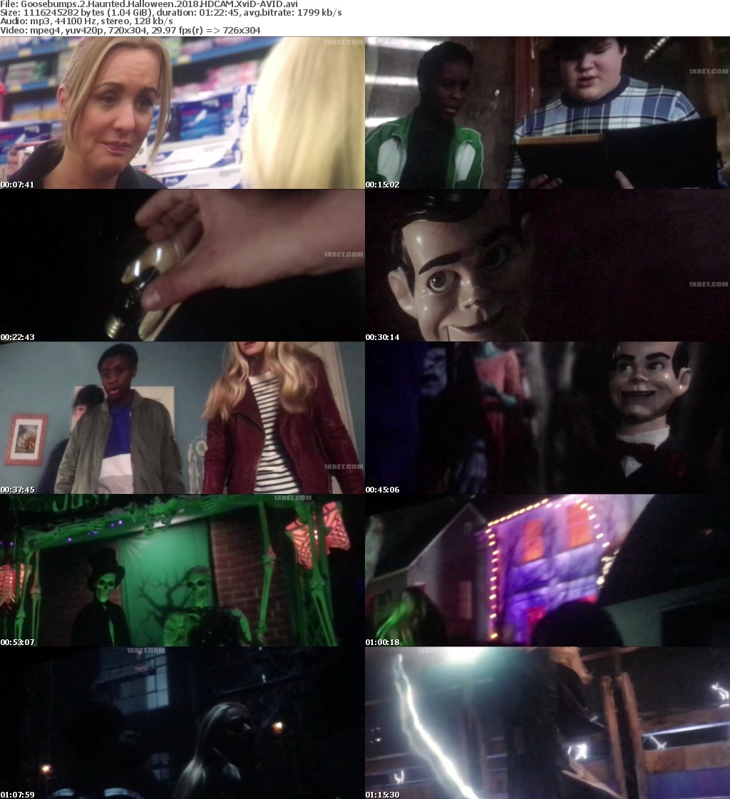 Goosebumps 2 Haunted Halloween (2018) HDCAM XviD-AVID