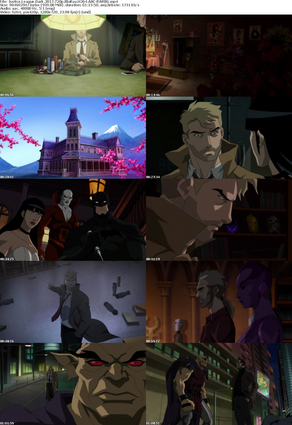 Justice League Dark (2017) 720p BluRay H264 AAC-RARBG