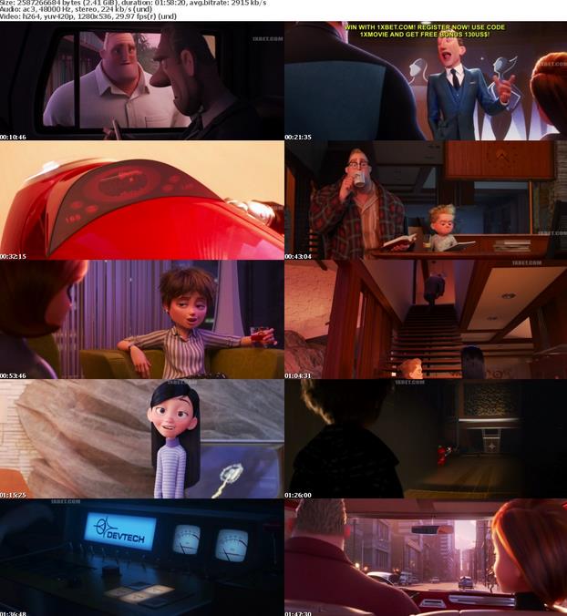 Incredibles 2 (2018) 720p WEB-DL-1XBET