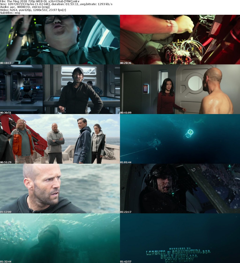 The Meg (2018) 720p WEB-DL x264 ESub MW