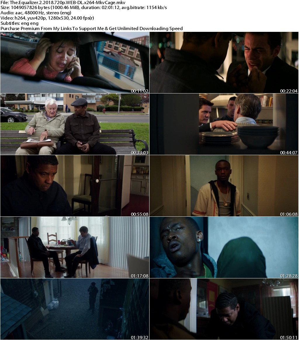 The Equalizer 2 (2018) 720p WEB-DL x264-MkvCage