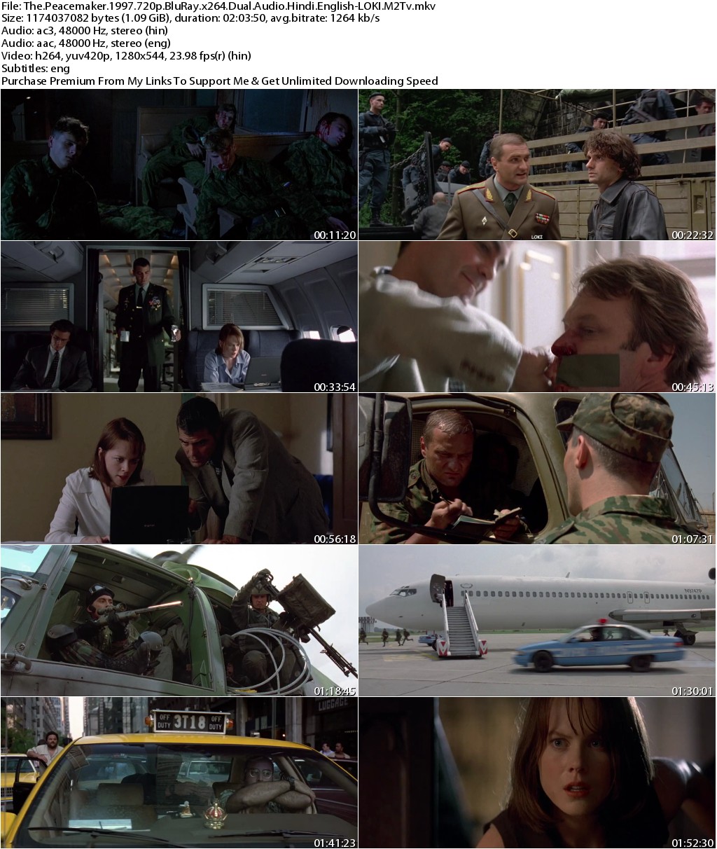 The Peacemaker (1997) 720p BluRay x264 Dual Audio Hindi English-LOKI.M2Tv