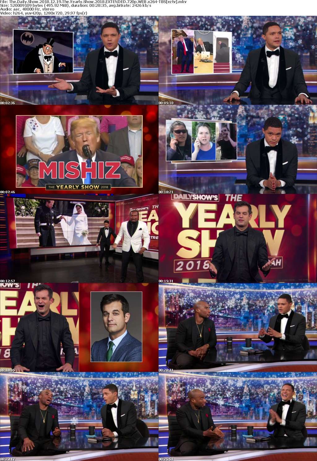 The Daily Show (2018) 12 19 The Yearly Show (2018) EXTENDED 720p WEB x264-TBS