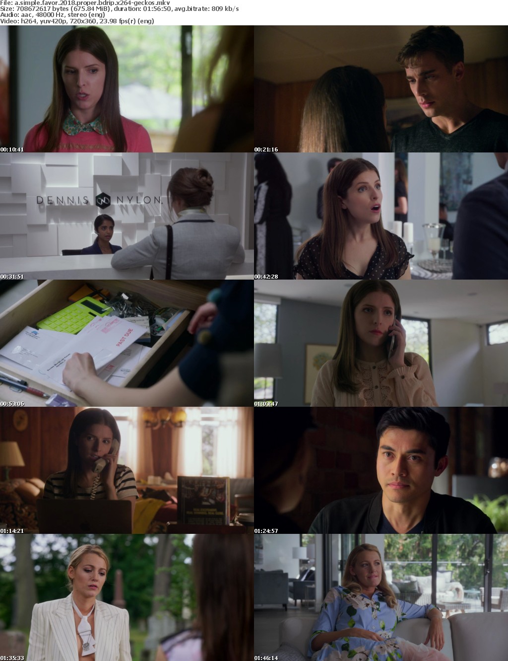 A Simple Favor (2018) PROPER BDRip x264-GECKOS