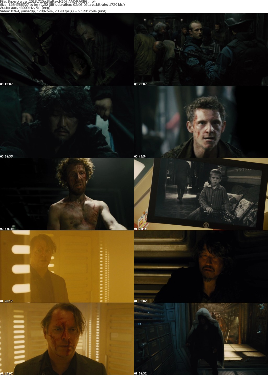 Snowpiercer (2013) 720p BluRay H264 AAC-RARBG