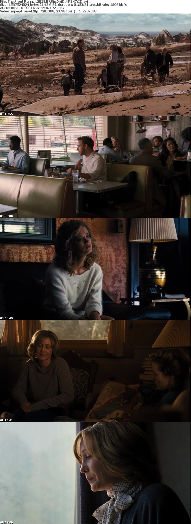 The Front Runner 2018 BRRip XviD MP3-XVID The Front Runner 2018 BRRip XviD MP3-XVID