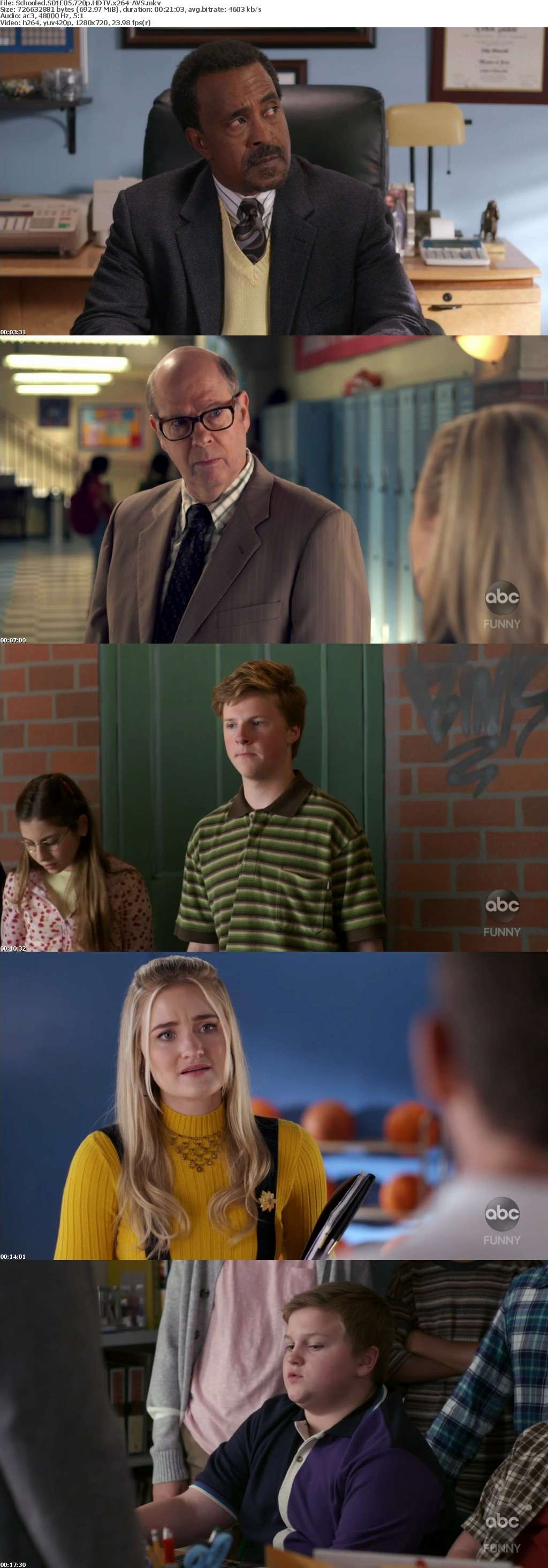 Schooled S01E05 720p HDTV x264-AVS Schooled S01E05 720p HDTV x264-AVS