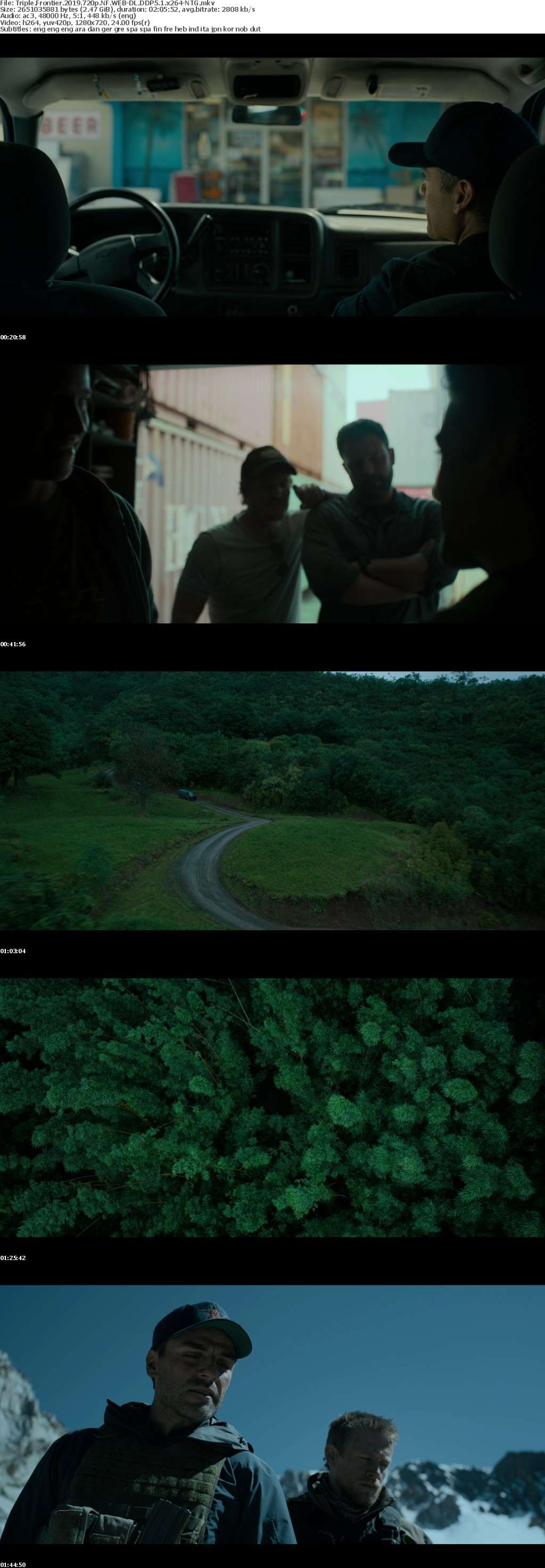 Triple Frontier 2019 720p NF WEBRip DDP5 1 Atmos x264-NTG Triple Frontier 2019 720p NF WEBRip DDP5 1 Atmos x264-NTG