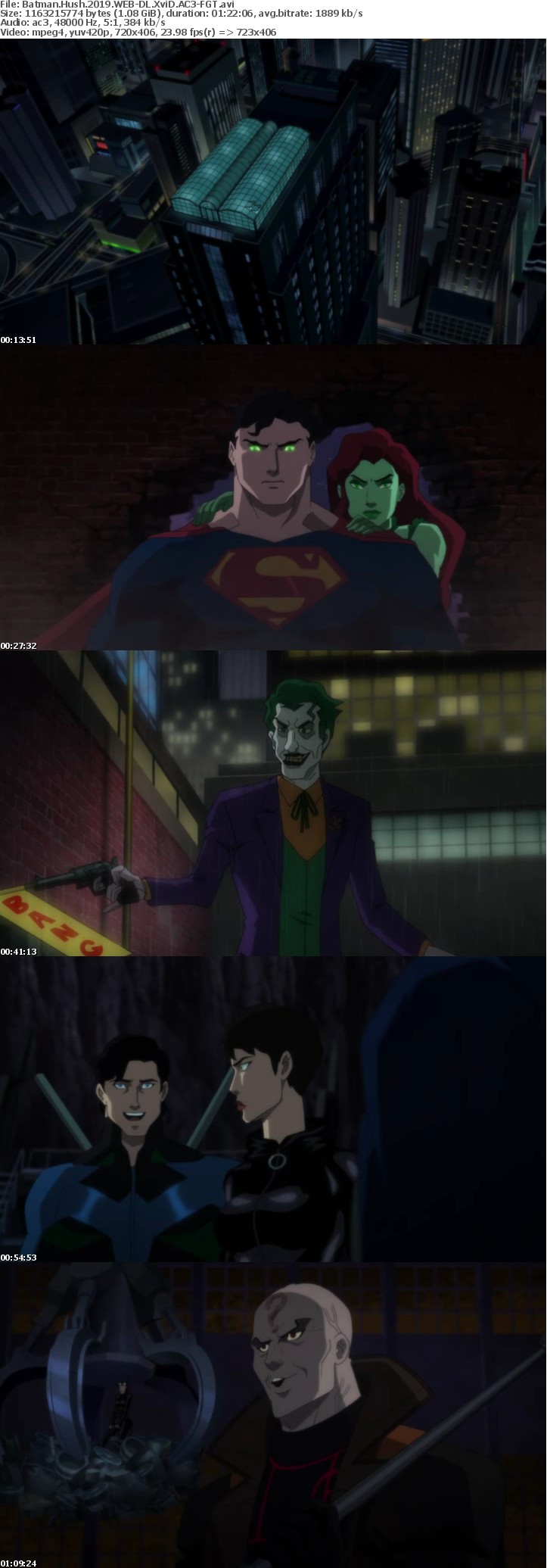 Batman Hush 2019 WEB-DL XviD AC3-FGT Batman Hush 2019 WEB-DL XviD AC3-FGT