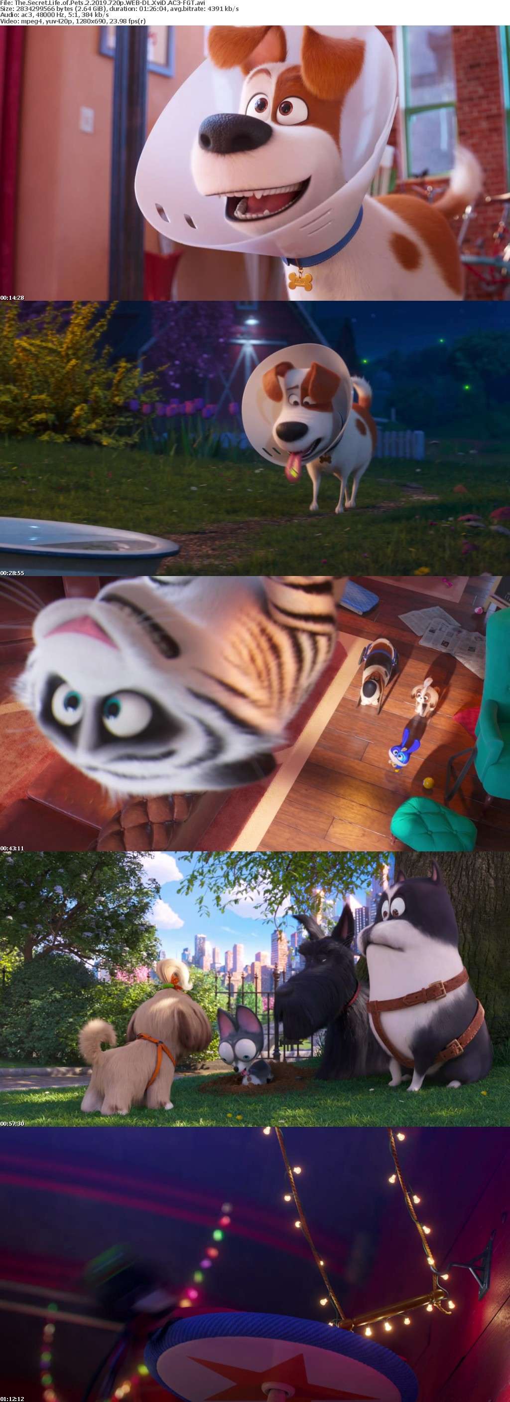 The Secret Life of Pets 2 2019 720p WEB-DL XviD AC3-FGT The Secret Life of Pets 2 2019 720p WEB-DL XviD AC3-FGT