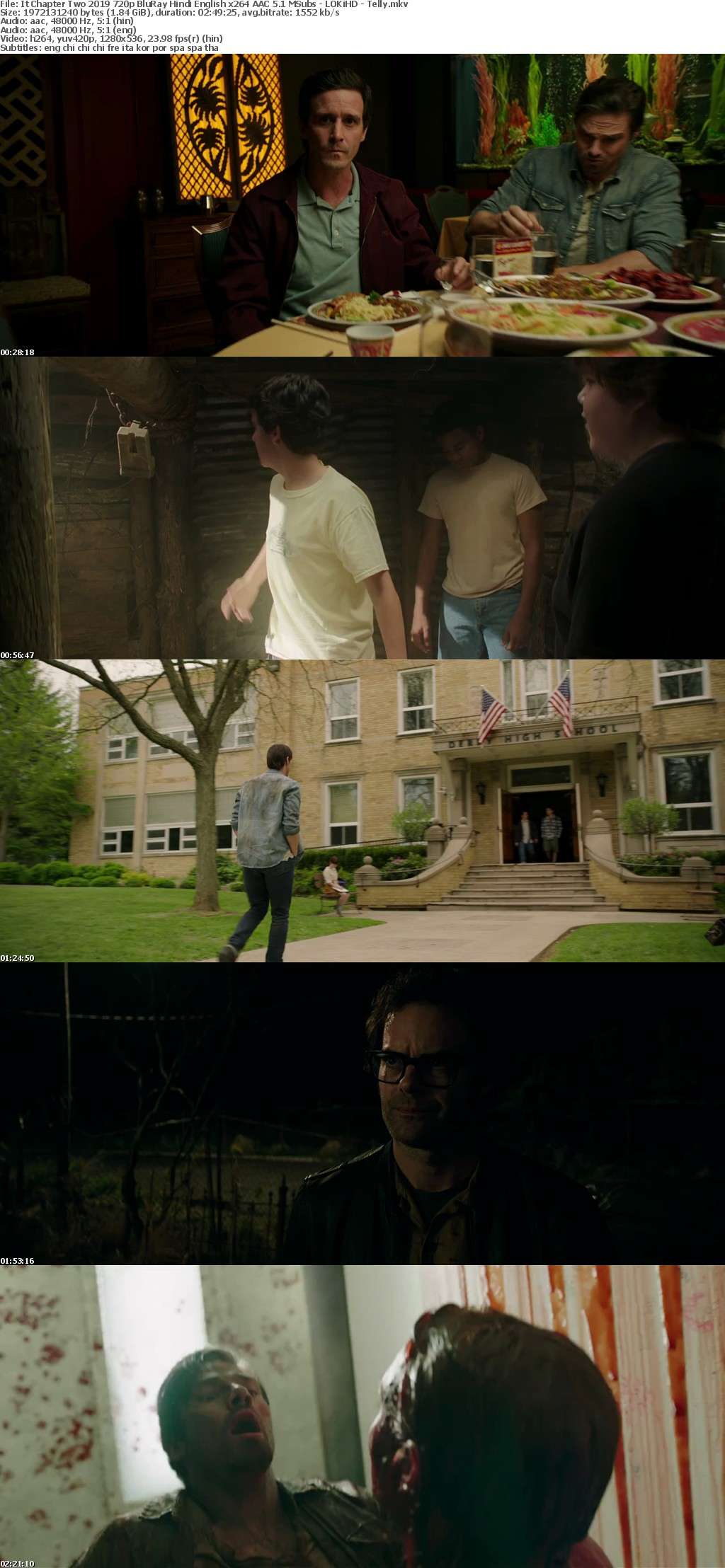 It Chapter Two 2019 720p BluRay Hindi English x264 AAC 5 1 MSubs - LOKiHD - Telly It Chapter Two 2019 720p BluRay Hindi English x264 AAC 5 1 MSubs - LOKiHD - Telly