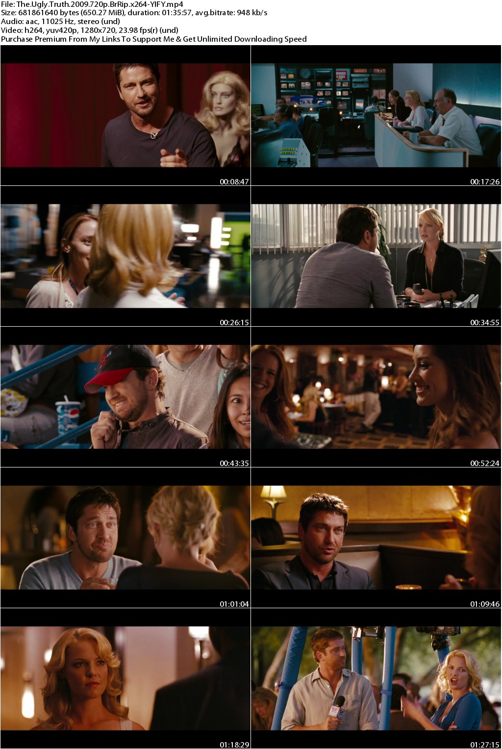 The Ugly Truth (2009) 720p BrRip x264-YIFY