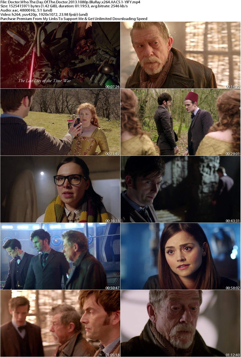 Doctor Who The Day Of The Doctor (2013) 1080p BluRay x264 AAC5.1-YIFY