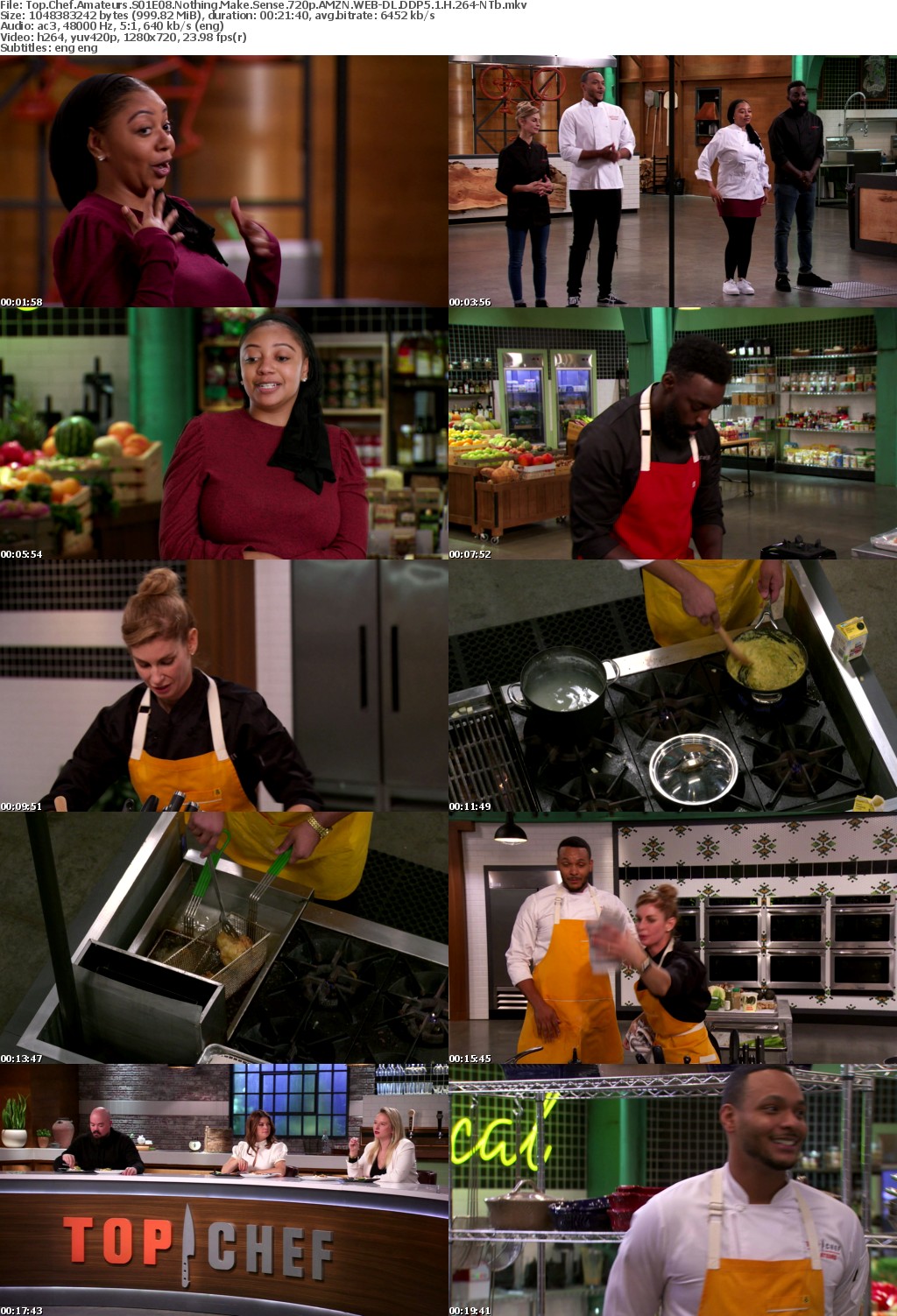 Top Chef Amateurs S01E08 Nothing Make Sense 720p AMZN WEBRip DDP5 1 x264-NTb
