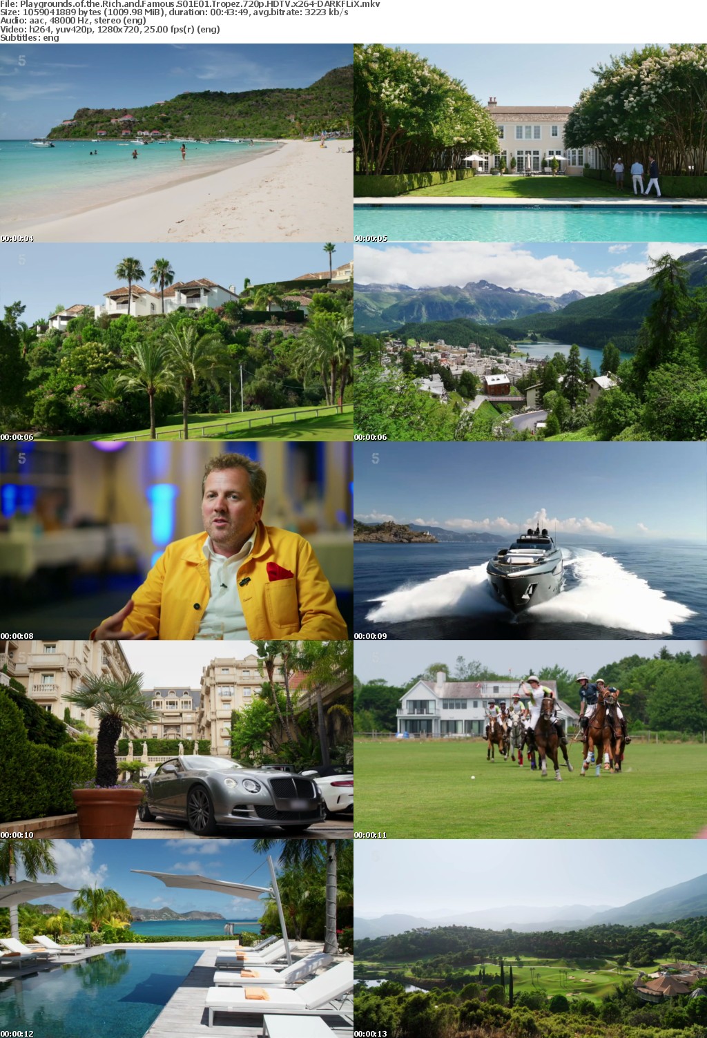 Playgrounds of the Rich and Famous S01E01 Tropez 720p HDTV x264-DARKFLiX