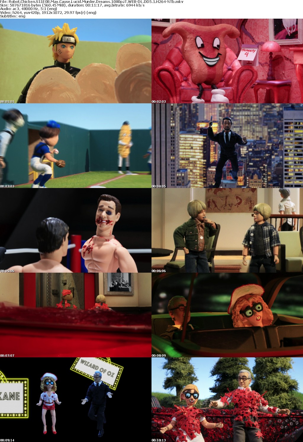 Robot Chicken S11E08 May Cause Lucid Murder Dreams 1080p WEB-DL DD5 1 H264-NTb