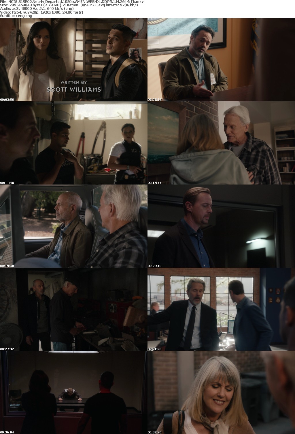 NCIS S19E02 Nearly Departed 1080p AMZN WEBRip DDP5 1 x264-NTb