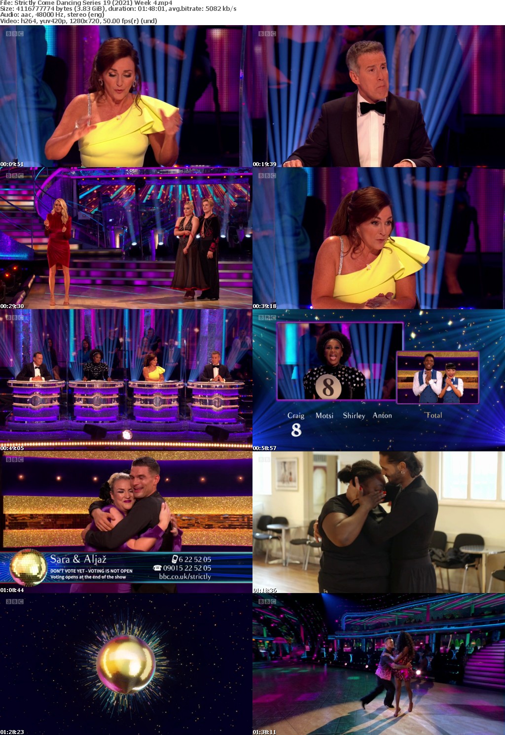 Strictly Come Dancing Series 19 (2021) Week 4 (1280x720p HD, 50fps, soft Eng subs)