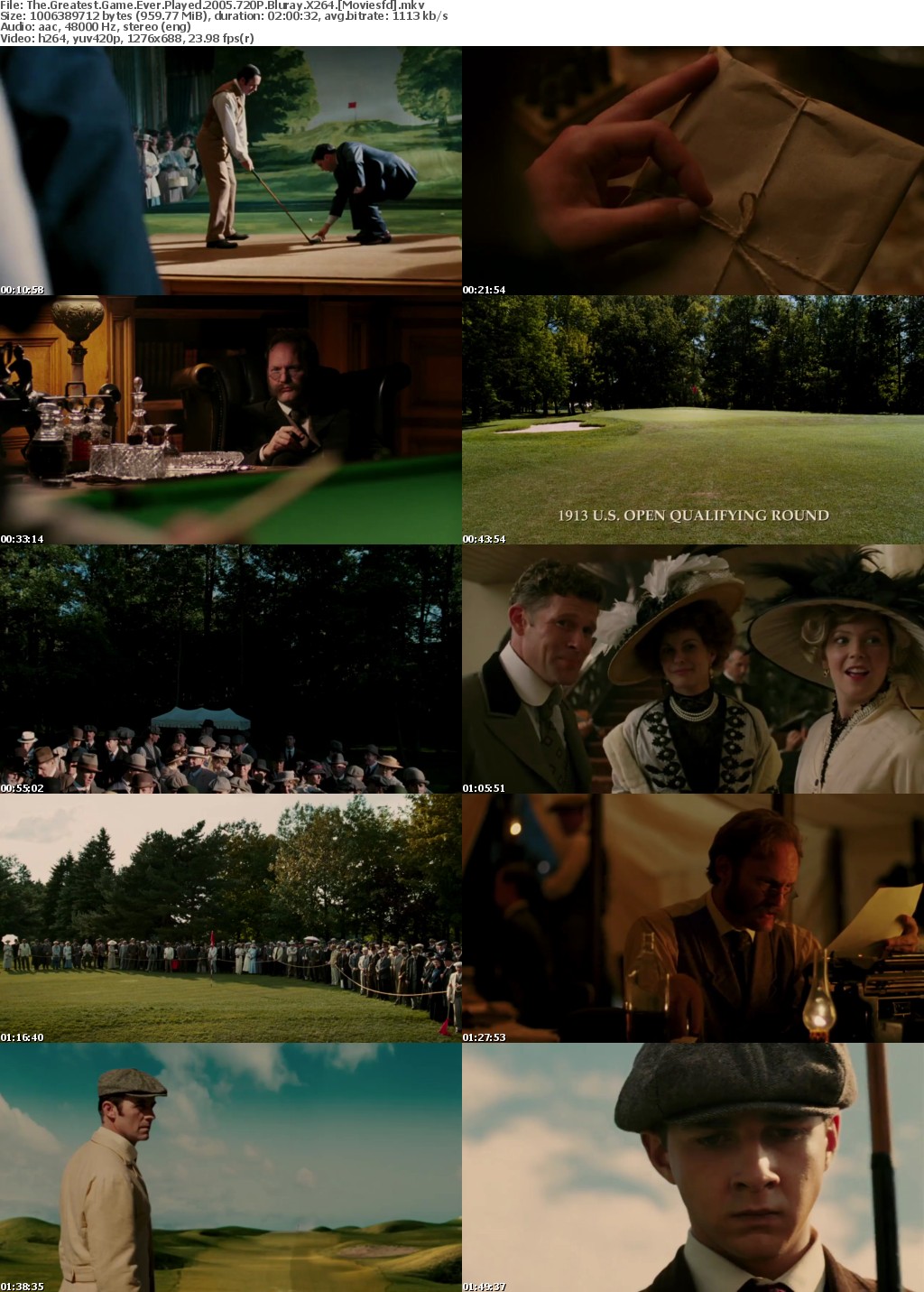 The Greatest Game Ever Played (2005) 720p BluRay X264 MoviesFD