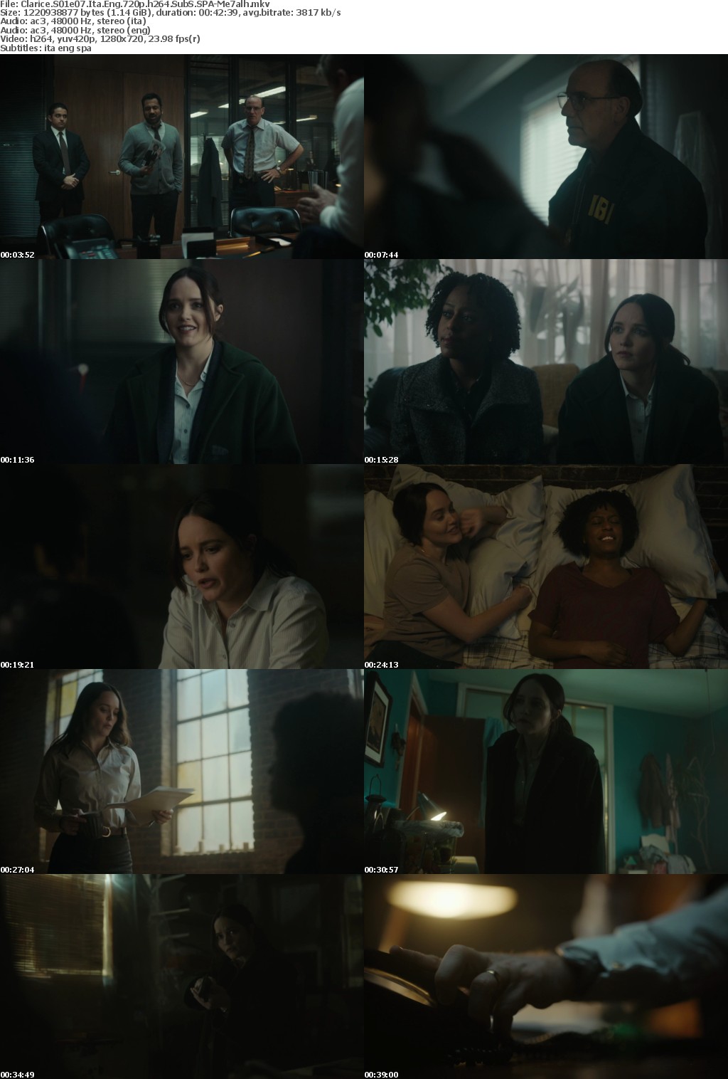 Clarice S01e07 720p Ita Eng SubS SPA MirCrewRelease byMe7alh